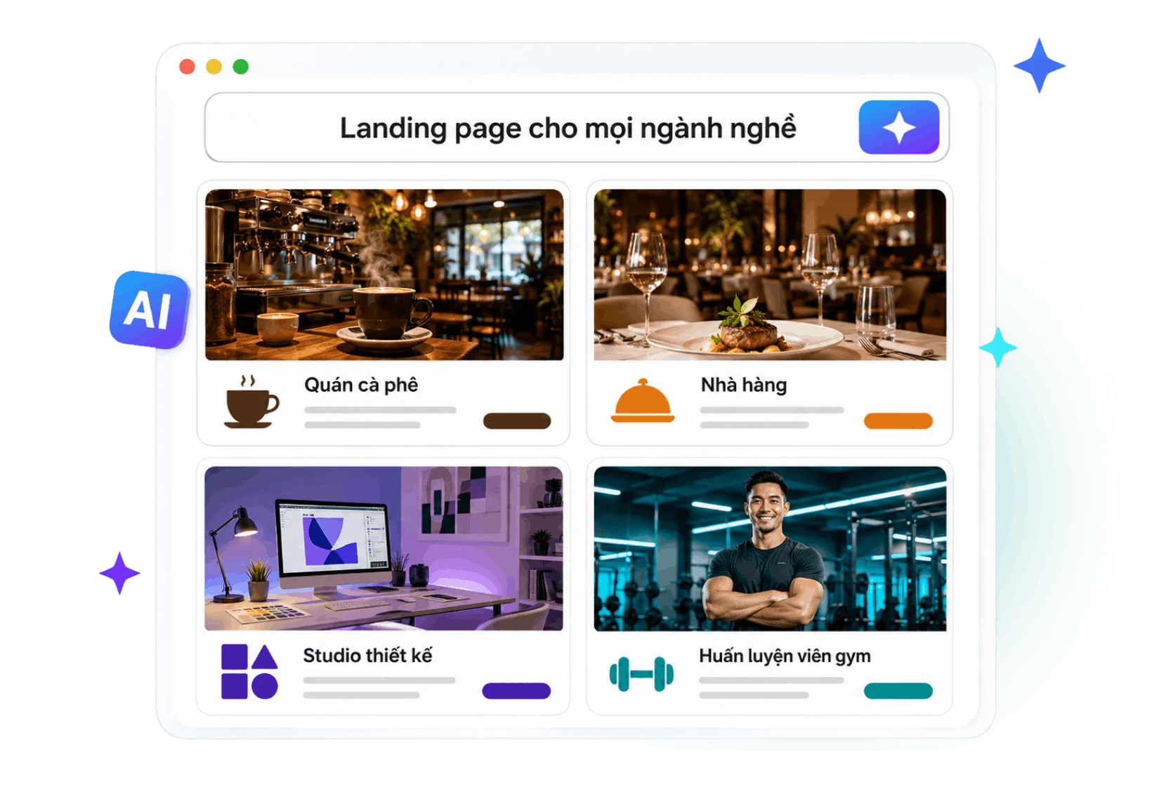 Website cho mọi ngành nghề