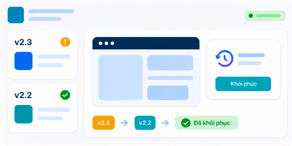Khôi phục phiên bản nhanh chóng