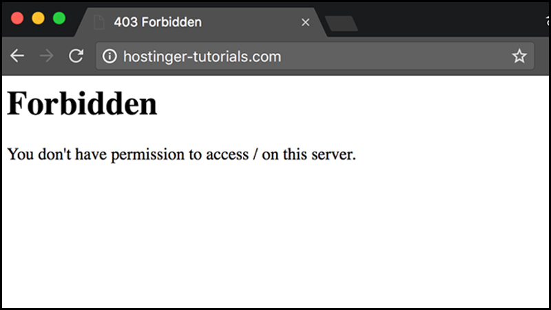 403 Forbidden