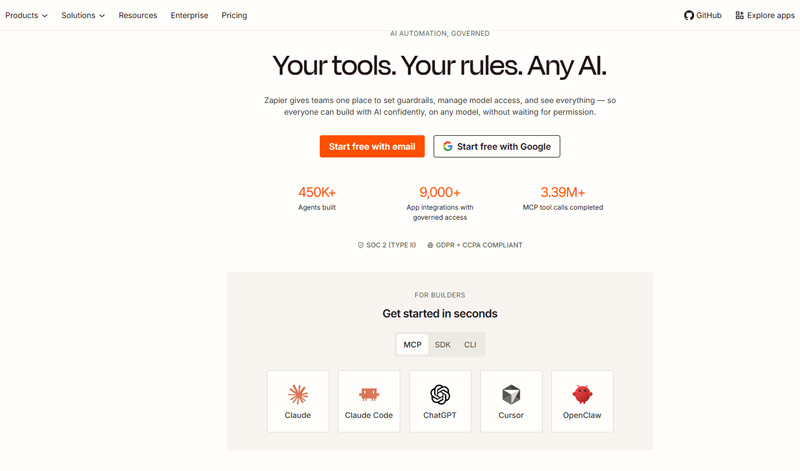 Zapier – Dẫn đầu về số lượng tích hợp và dễ sử dụng