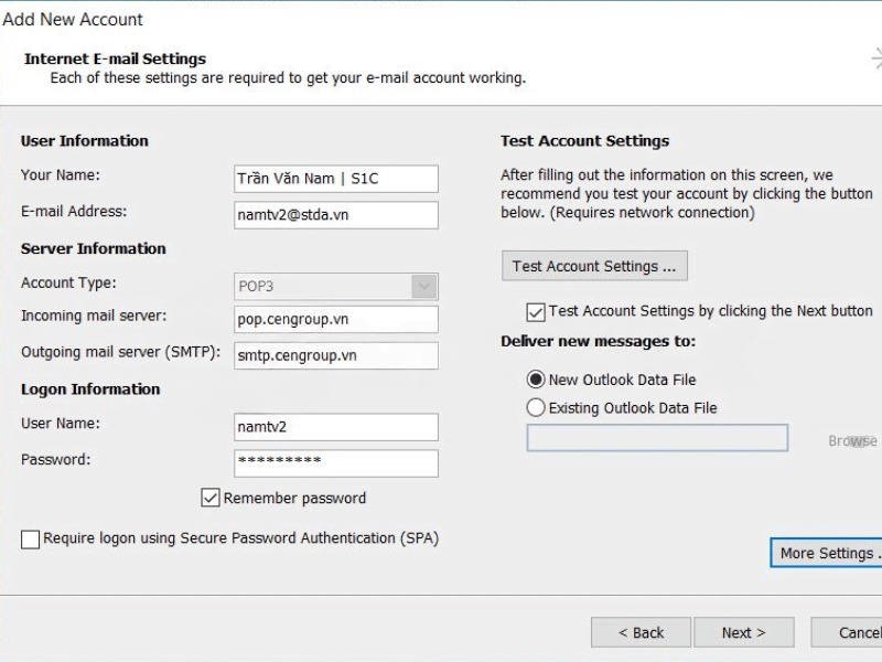 Hướng dẫn các cách đăng nhập mail công ty trên Outlook trên máy tính