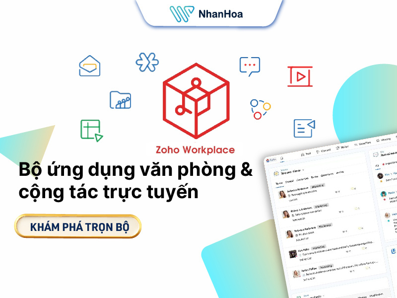 15+ ứng dụng văn phòng Zoho Workplace