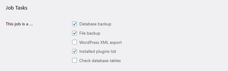 Backup wordpress