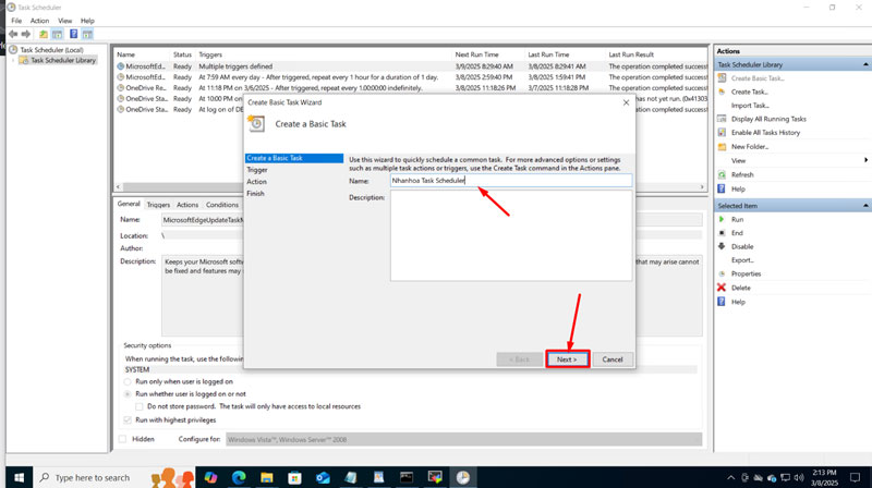 Cách tạo Cronjob trên Windows bằng Task Scheduler CHI TIẾT TỪNG BƯỚC