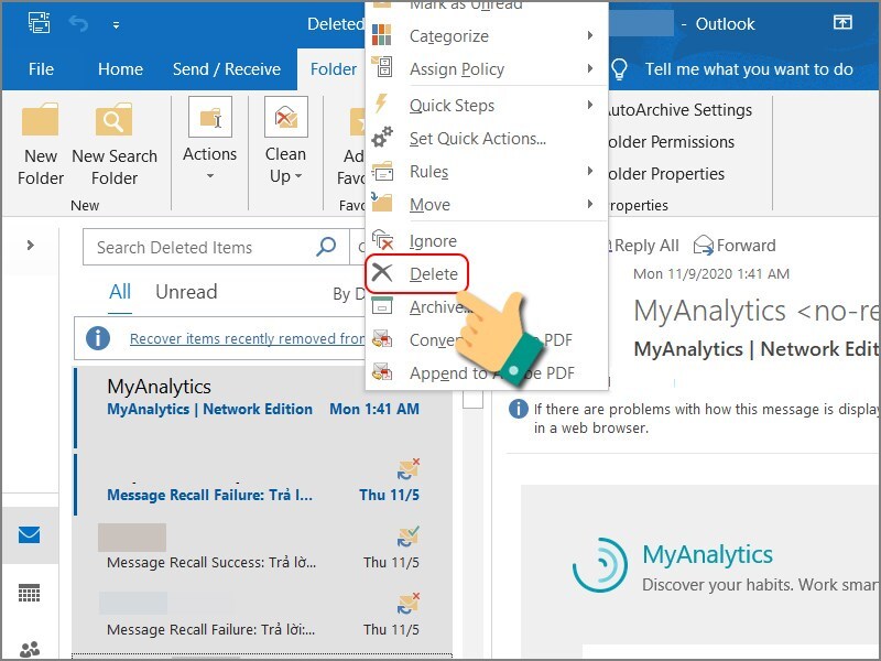 9 cách khắc phục Outlook không nhận được mail nhanh chóng