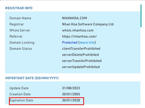 tìm domain hết hạn