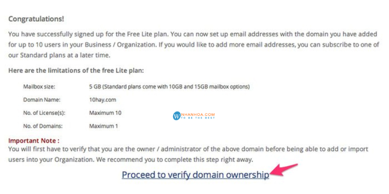 cách tạo email tên miền riêng