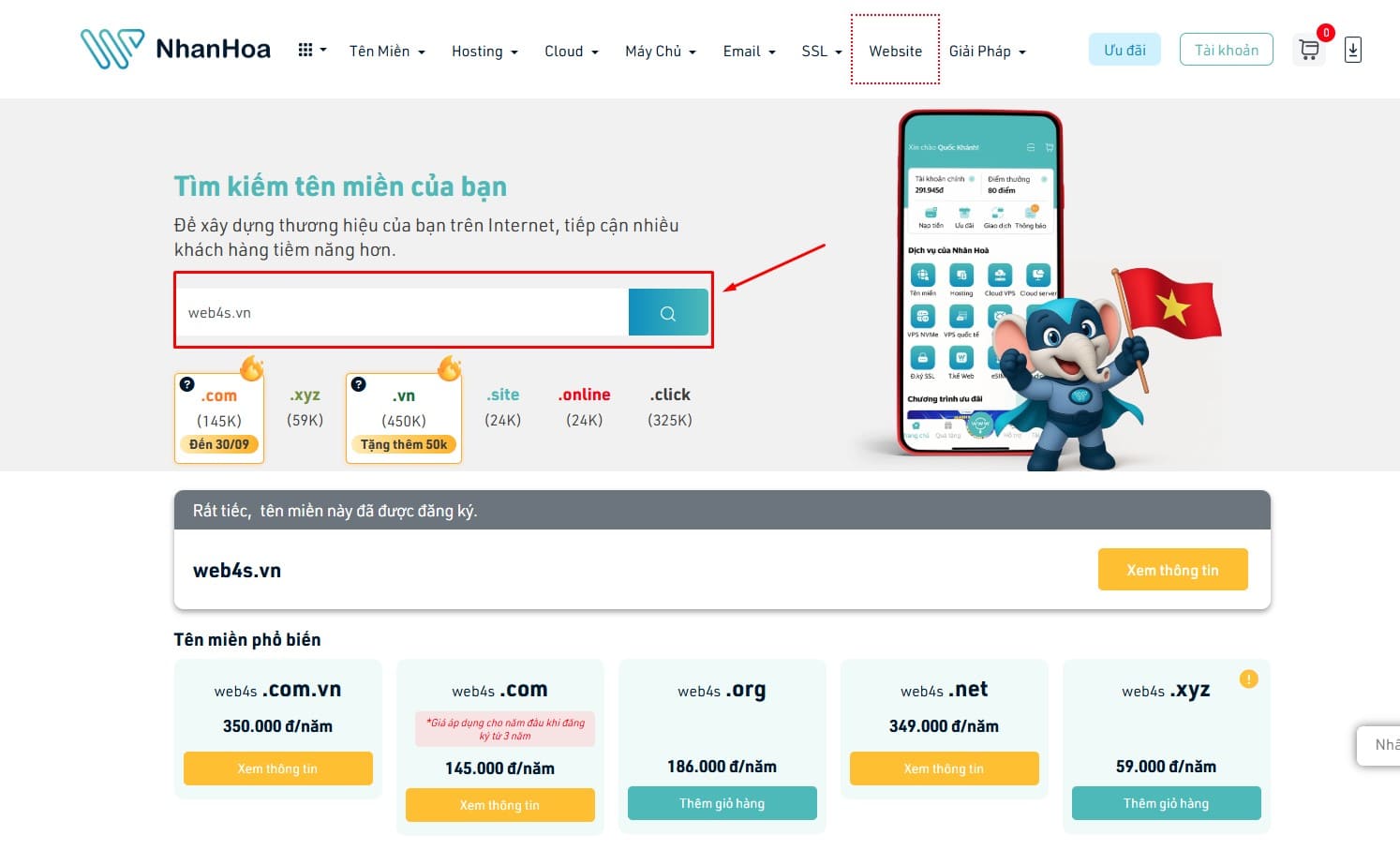 Kiểm tra tình trạng sau khi trỏ tên miền về hosting
