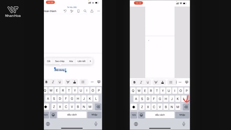 Hướng dẫn xóa trang trắng trên các nền tảng Word Mobile