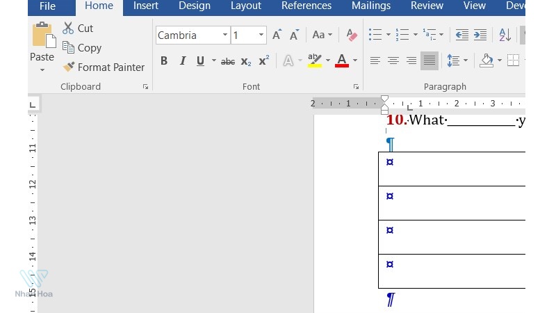 Cách dùng View Gridlines + thu nhỏ font chữ