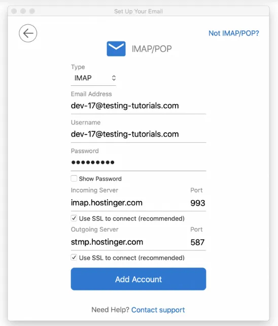 cài đặt email outlook