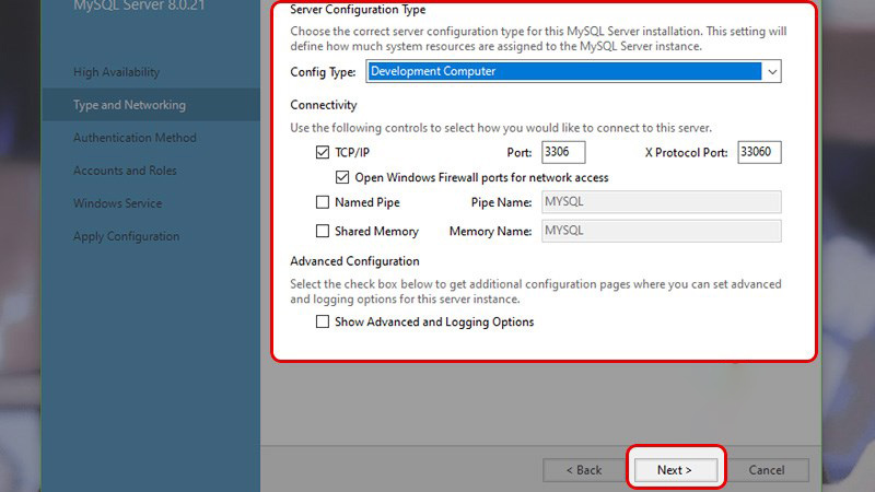 Cài đặt MySQL Server