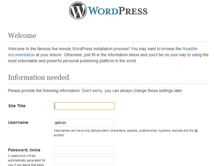 Cài đặt wordpress localhost với DirectAdmin