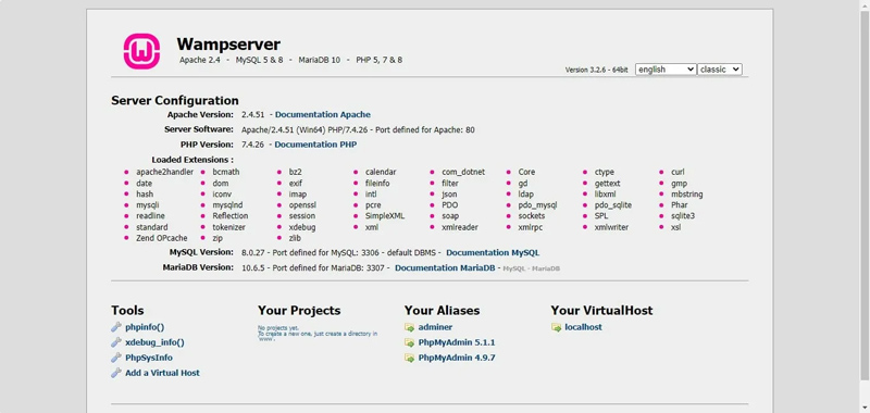 Cài đặt WordPress trên localhost với WAMP
