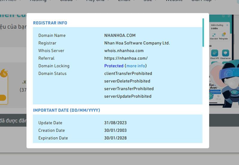 Hướng dẫn đăng ký tên miền tại Nhân Hòa [CHI TIẾT TỪNG BƯỚC]