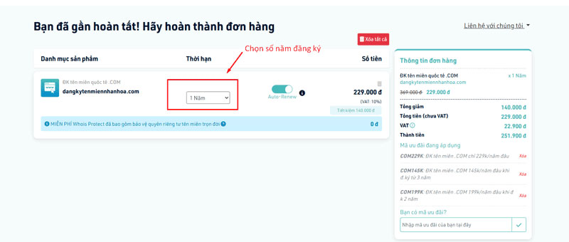 Hướng dẫn đăng ký tên miền tại Nhân Hòa [CHI TIẾT TỪNG BƯỚC]