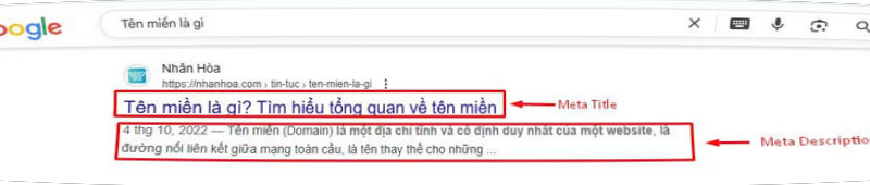 Tối ưu Meta Title và Meta Description
