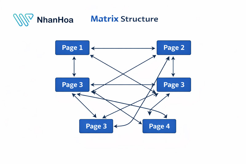 Cấu trúc website mạng lưới (Matrix / Network Structure)