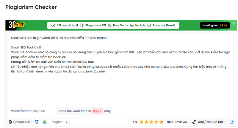 Small seo tool