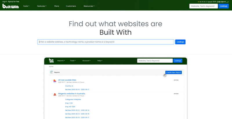 Check theme WordPress bằng Built With