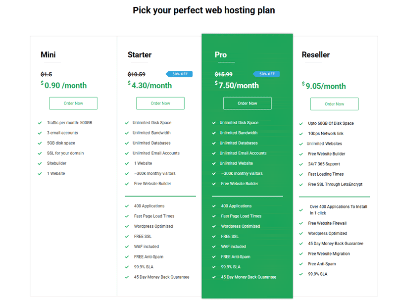 Chọn gói hosting và cấu hình phù hợp