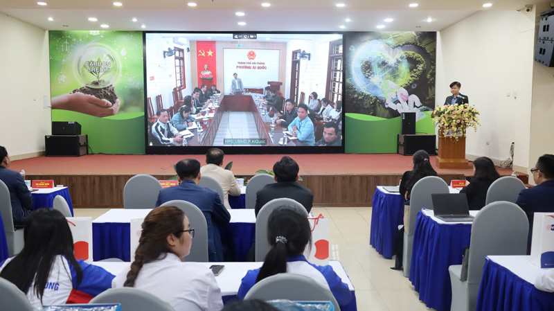 Chương trình kết nối trực tuyến tới các đầu cầu cấp xã và trường học tại Hải Phòng