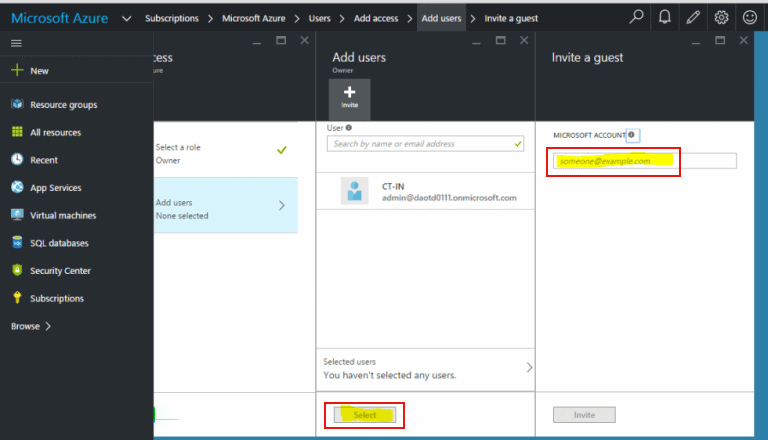 Đăng ký Portal Azure login 