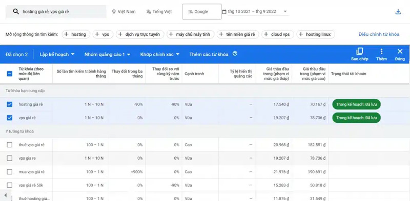 Cách xem chỉ số Search Volume chính xác