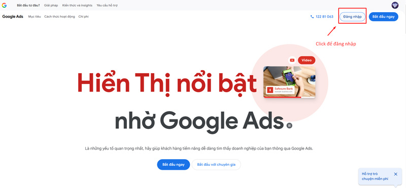 Cách đăng nhập Google Keyword Planner