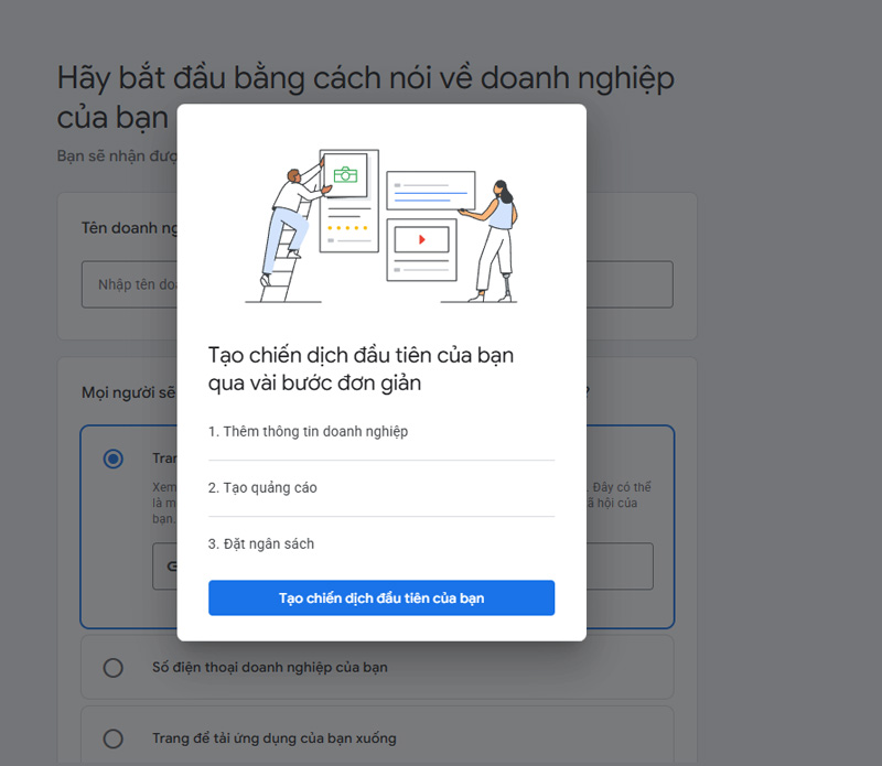 Cách đăng nhập Google Keyword Planner