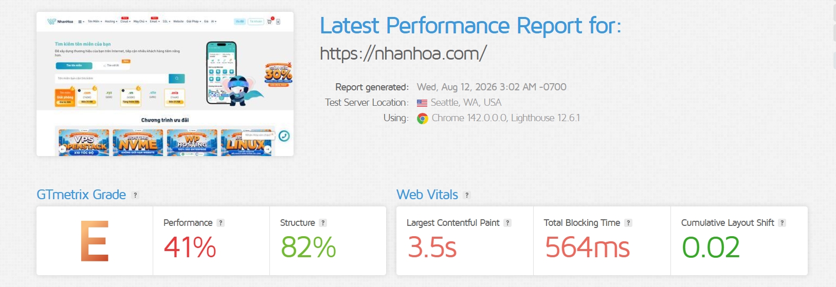 gtmetrix pagespeed là gì