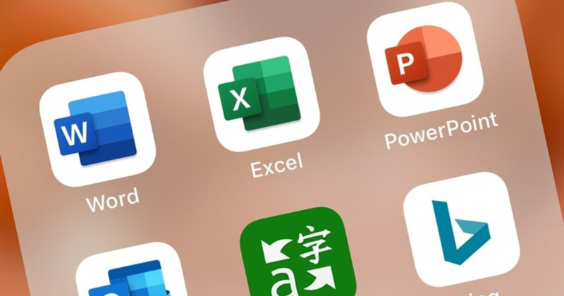 Ứng dụng Microsoft Office