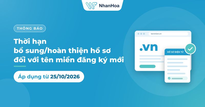 Hồ sơ tên miền đăng ký mới