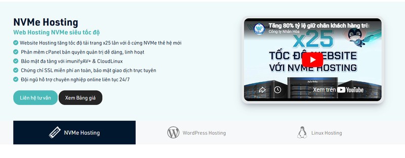 Nhân Hòa – Giải pháp hosting tối ưu cho website tại Việt Nam