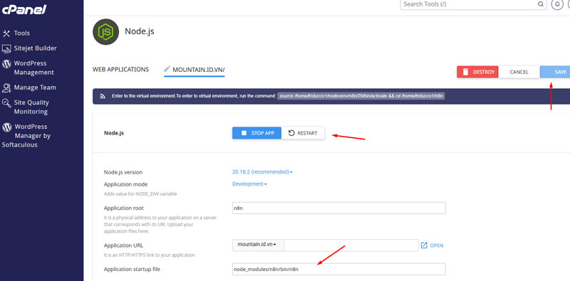 Cài đặt n8n trên cPanel