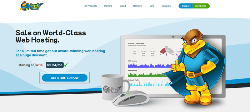 Hướng dẫn mua hosting HawkHost