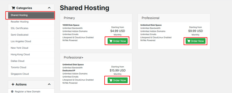 Hướng dẫn mua hosting HawkHost