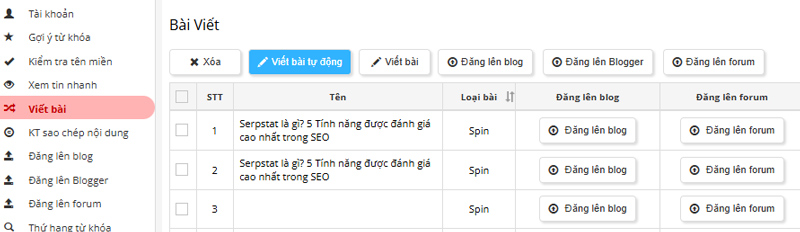 spin content là gì