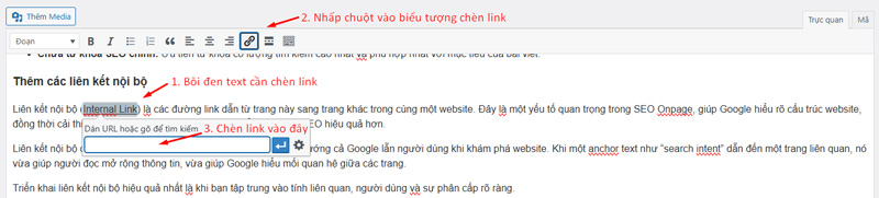 Cách chèn Hyperlink trong WordPress