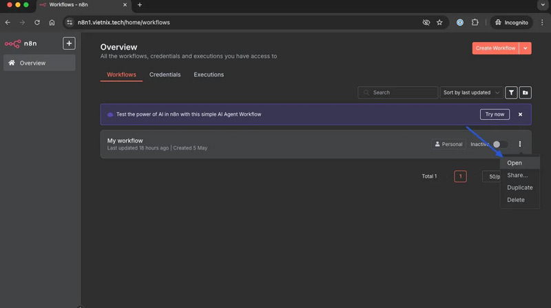 Cách Export Workflow