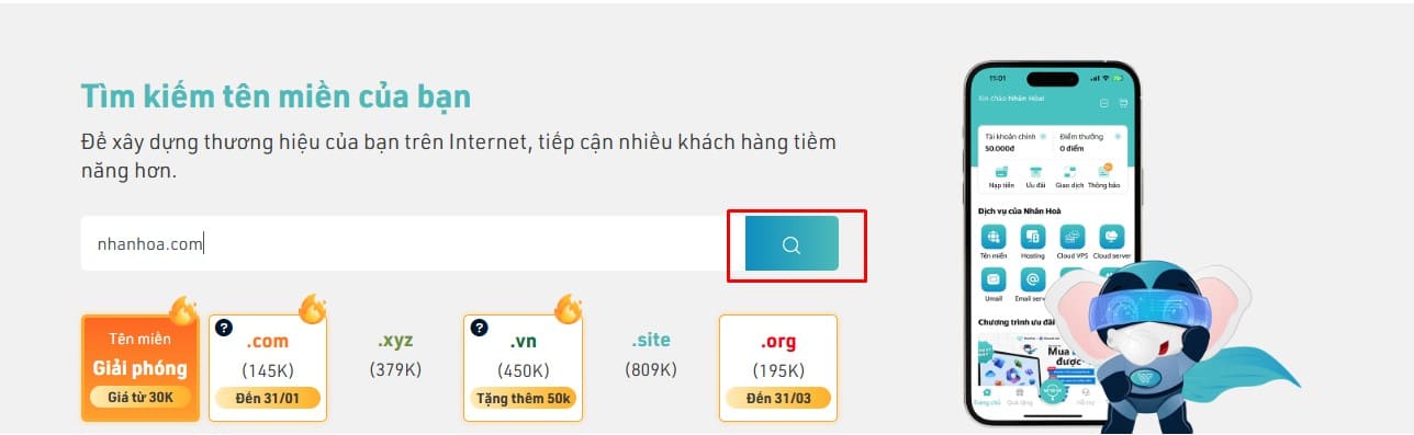 Kiểm tra ngày đăng ký tên miền
