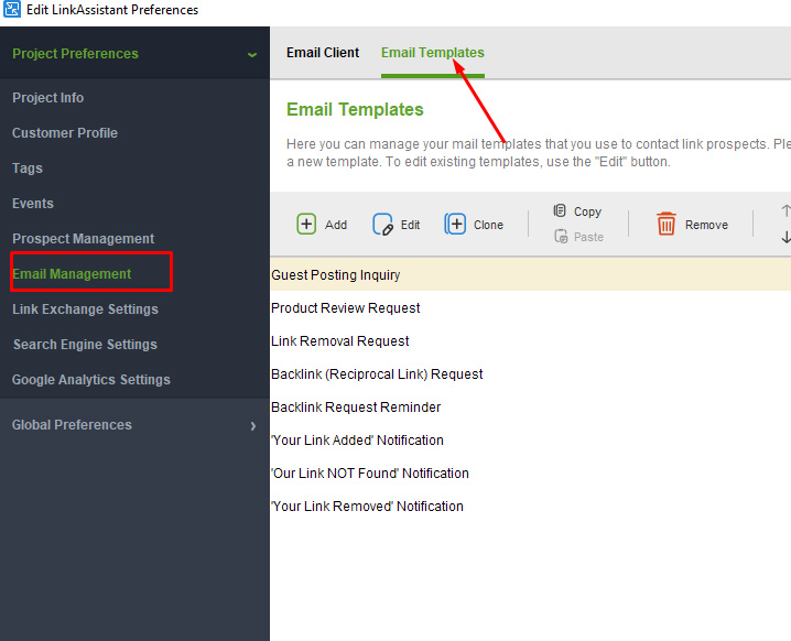 Link Assistant của SEO Powersuite