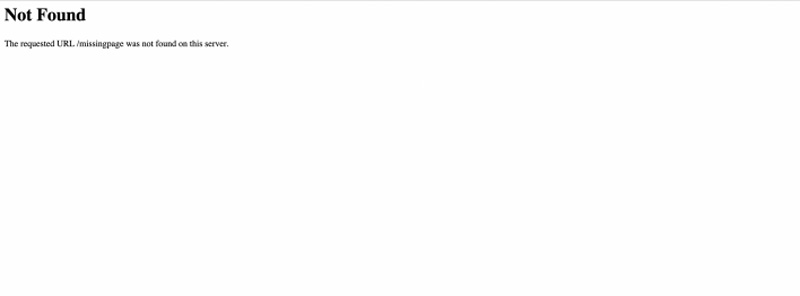 Trang lỗi 404 not found tiêu chuẩn
