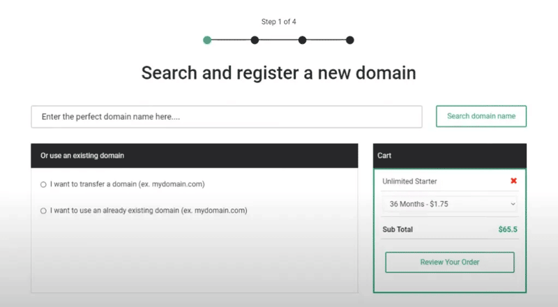Lựa chọn tên miền với gói hosting 