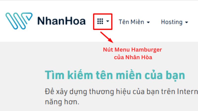 hamburger menu là gì