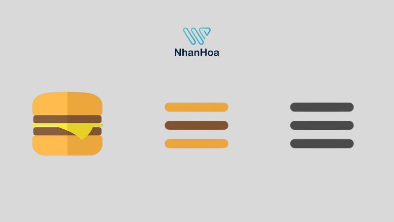 Những biến thế của Hamburger Menu