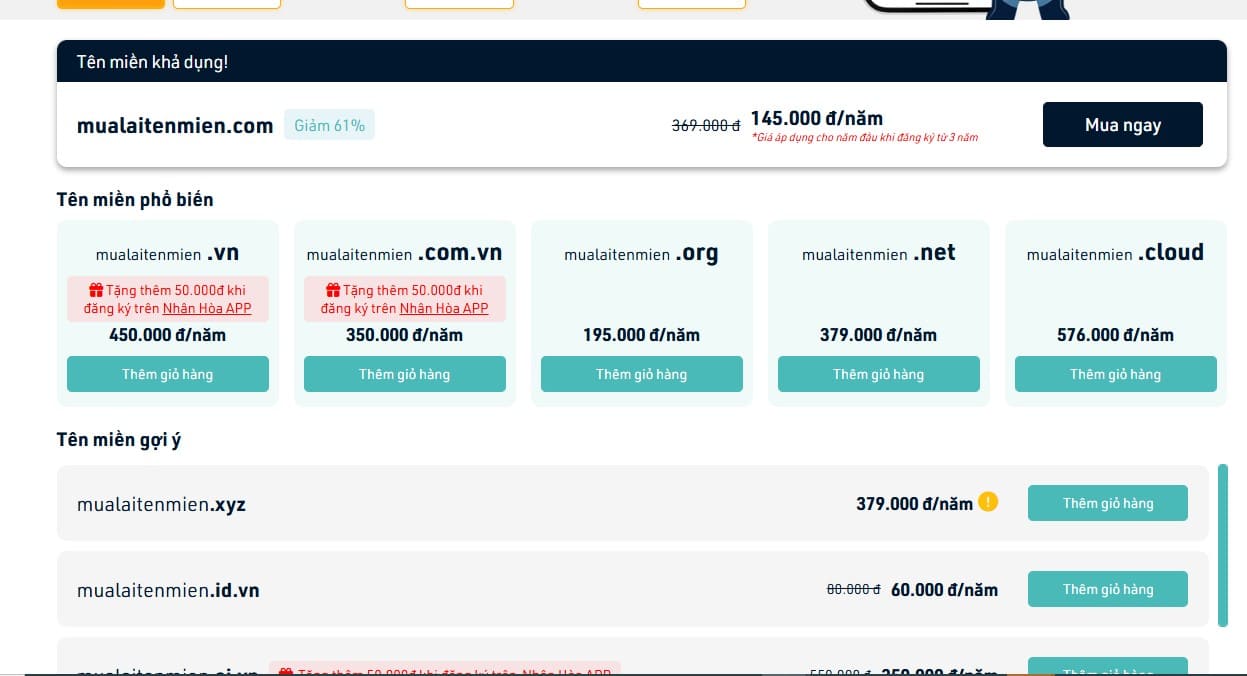 mua lại tên miền