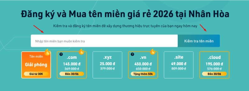 cách đăng ký tên miền bất động sản tại Nhân Hòa