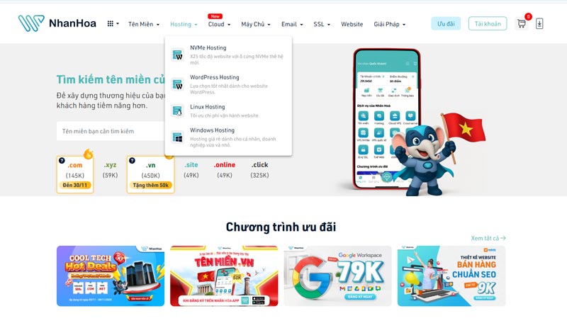 Global Navigation – Thanh menu chính rõ ràng, dễ hiểu