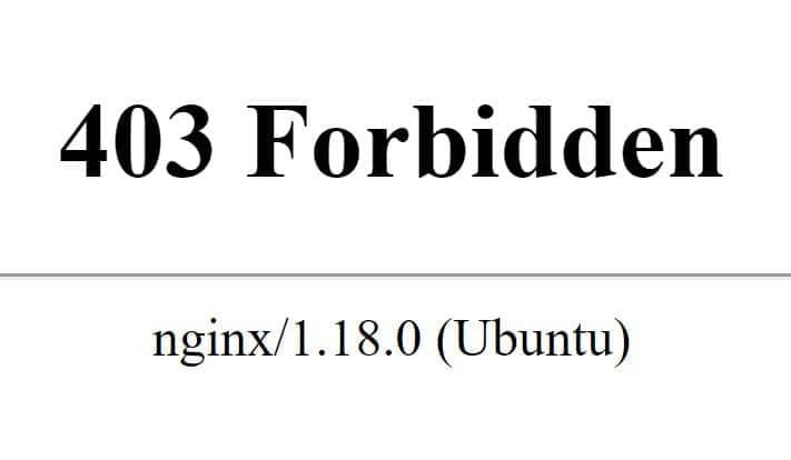 403 Forbidden